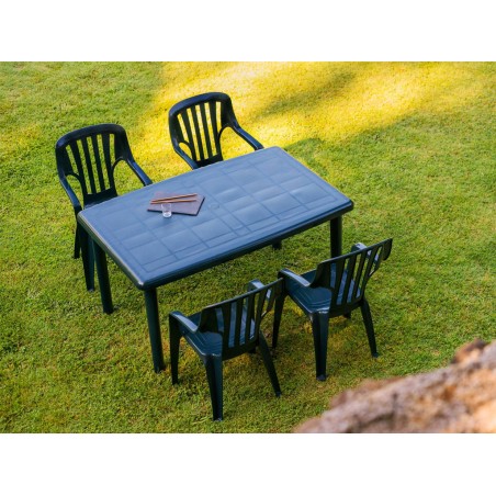 Mesa Jardín Olot Rectangular Gris Volcánico