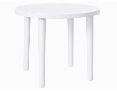Mesa Jardín Olot Redonda Blanco
