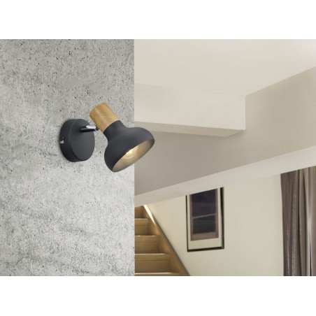 Aplique De Pared Latika Negro