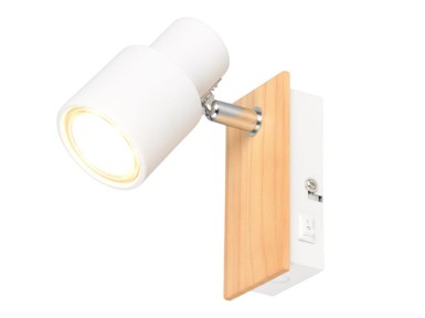 FOCO PIERRE MADERA Y BLANCO
