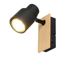 Foco Pierre Madera Y Negro