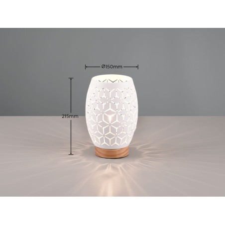 Lámpara De Mesa Bidar Blanca