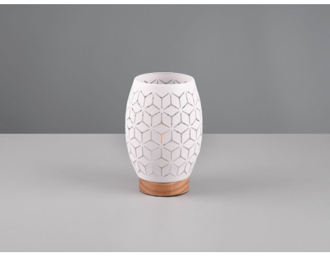Lámpara De Mesa Bidar Blanca
