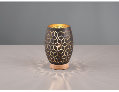 Lámpara De Mesa Bidar Negra