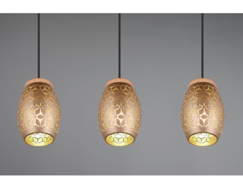 Llum De Sostre Penjant 3 Focus Bidar Café