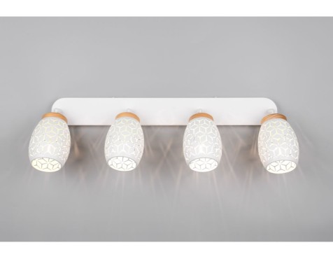 Regleta 4 Focus Bidar Blanca
