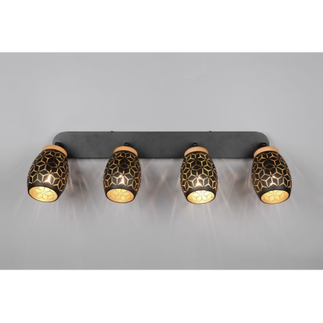 Regleta 4 Focus Bidar Negra