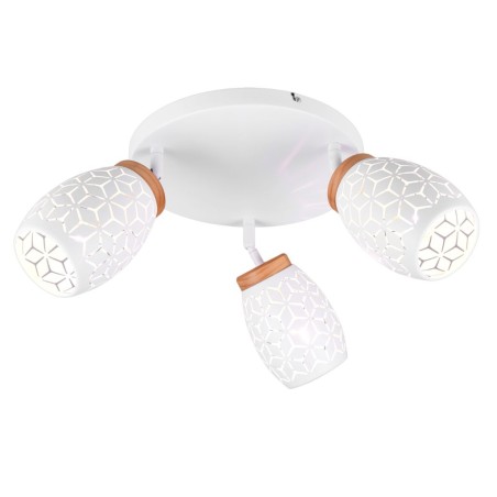 Plafón 3 Focos Bidar Blanc