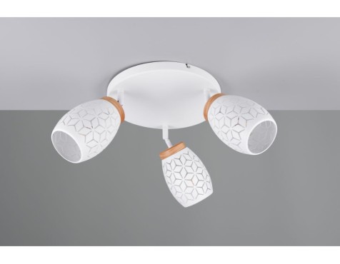 Plafón 3 Focos Bidar Blanc