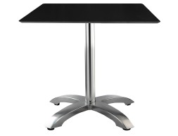 Taula Menjador Max Quadrada Negre/Alumini