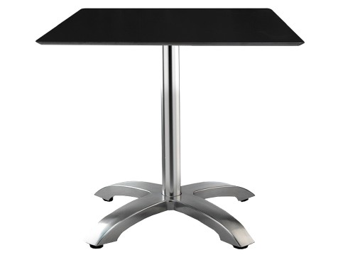 Taula Menjador Max Quadrada Negre/Alumini