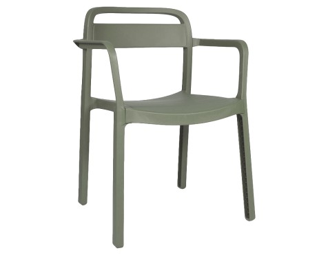 Silla De Jardín Con Brazos June Gris Verdoso