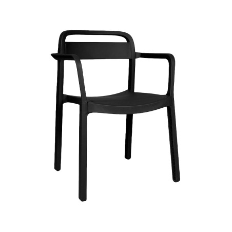 Silla De Jardín Con Brazos June Negro