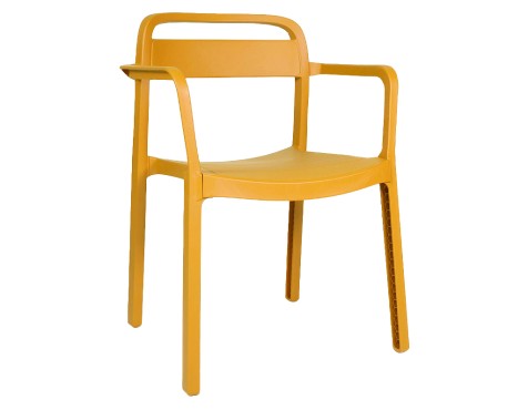 Silla De Jardín Con Brazos June Amarillo
