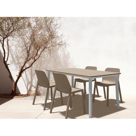 Set Mesa Noa+4 Sillas One Arena/Blanco