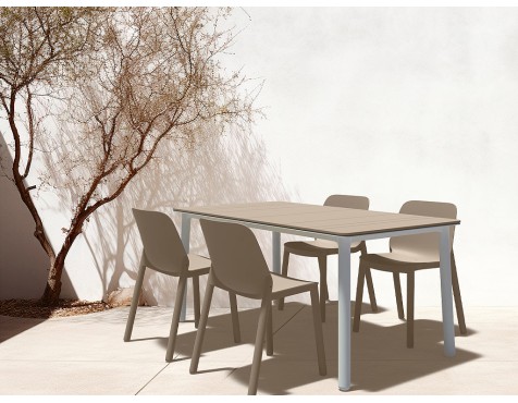 Set Mesa Noa+4 Sillas One Arena/Blanco