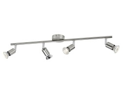  Regleta 4 Focos Philips Limbali Cromo