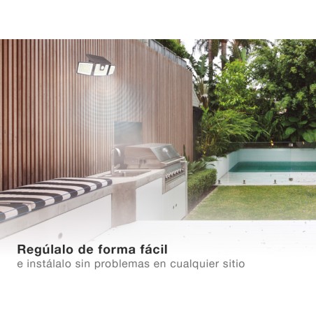 Projector Solar Amb Sensor Orientable Marlo Negro