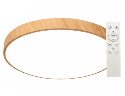 Plafón Led Imitación Madera Regulación Color Luz