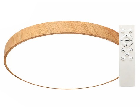 Plafón Led Imitación Madera Regulación Color Luz