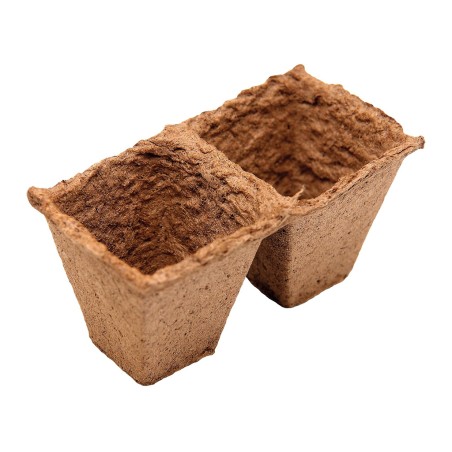 Juego Macetas De Turba Cuadradas (24un)