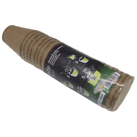 Juego Macetas De Turba Redondas (24un)