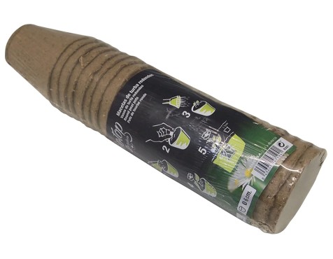 Juego Macetas De Turba Redondas (24un)
