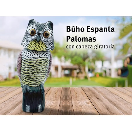 Búho Espatapájaros Con Cabeza Giratoria