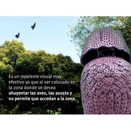 Búho Espatapájaros Con Cabeza Giratoria