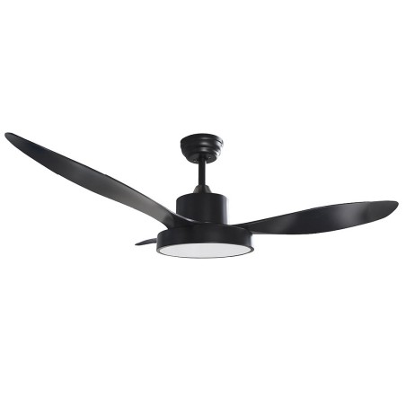 Ventilador De Techo Con Luz Biula Negro