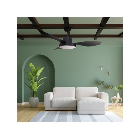 Ventilador De Sostre Amb Llum Biula Negre