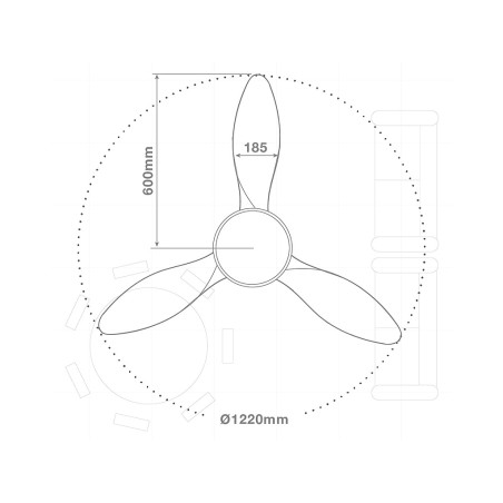 Ventilador De Sostre Amb Llum Biula