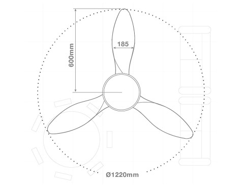 Ventilador De Sostre Amb Llum Biula