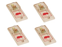 Trampes De Fusta Per Ratolins (4un)