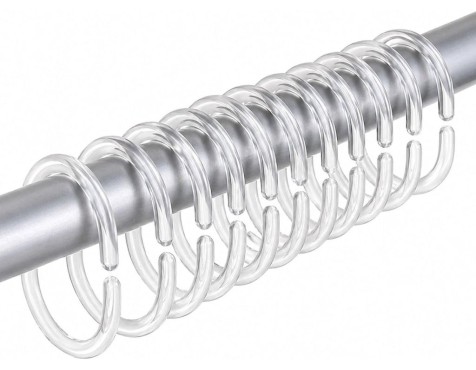 Anella Cortina Bany Transparent (12un)