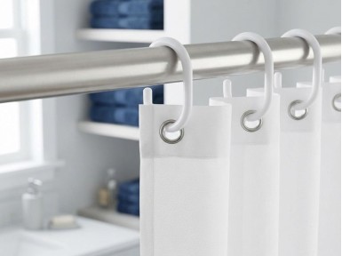 ANILLA CORTINA BAÑO BLANCA...