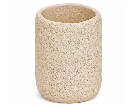Vaso Portacepillos Oleya Beige