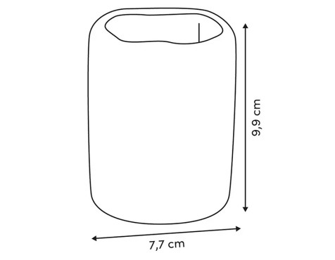 Vaso Portacepillos Oleya Beige