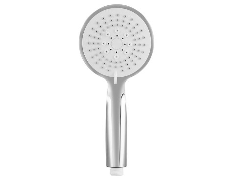 Alcachofa Ducha Con Flexo Carballo Cromado Blanco