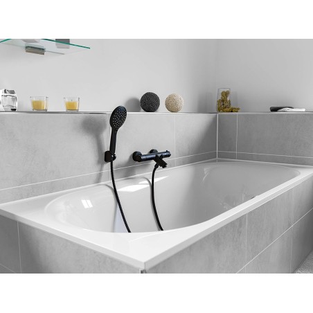 Flexo Ducha Inox Negro