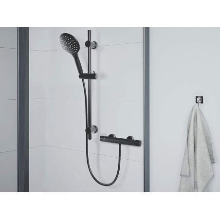 Flexo Ducha Inox Negro