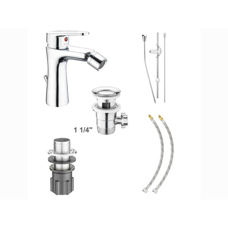 Aixeta Bidet Monocomandament Espera Cromo