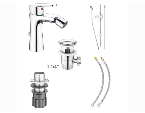 Aixeta Bidet Monocomandament Espera Cromo