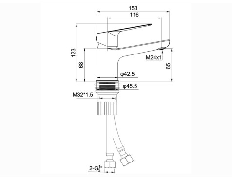 Aixeta Lavabo Monocomandament Aston
