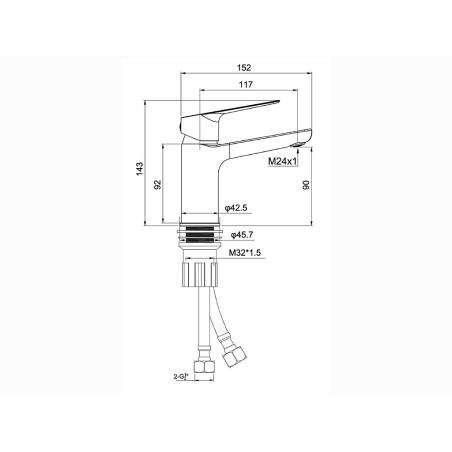 Aixeta Lavabo Monocomandament Xl Aston