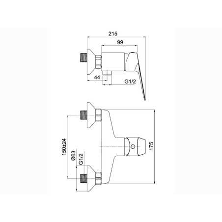 Aixeta Dutxa Monocomandament Aston