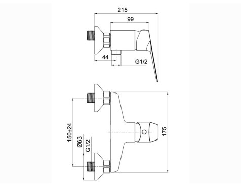 Aixeta Dutxa Monocomandament Aston