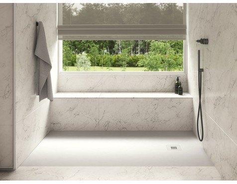 Plat Dutxa De Resina Madison Blanc