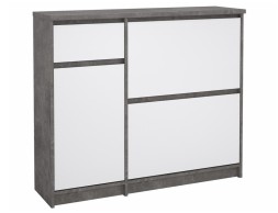 Zapatero 2 Puertas Abatibles + Puerta + Cajón Leia