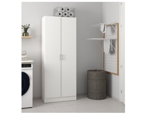 Armario Multiuoso Escobero Nil 2 Puertas Blanco